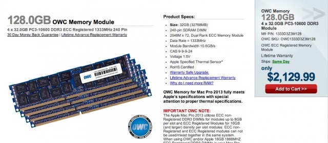 Pro 128GB RAM Kits Available