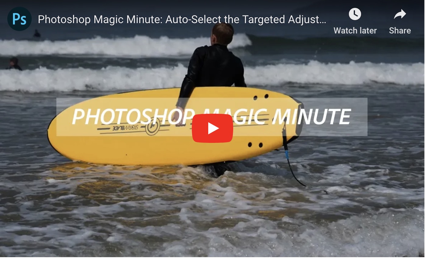 How to AutoSelect the Targeted Adjustment Tool in