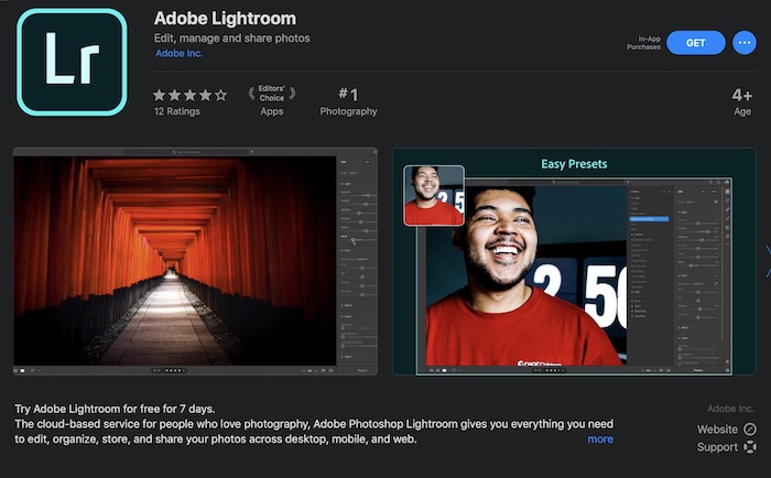 adobe lightroom app